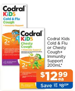 Good Price Pharmacy Codral Kids Cold & Flu Cough+ Immunity Support offer