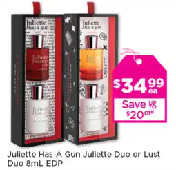 Good Price Pharmacy Juliette Has A Gun Juliette Duo or Lust Duo 8mL EDP offer