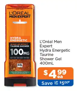 Good Price Pharmacy L'Oréal Men Expert Hydra Energetic Taurine Shower Gel offer