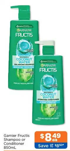 Good Price Pharmacy Garnier Fructis Shampoo or Conditioner offer
