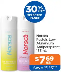 Good Price Pharmacy Norsca Pastels Low Aluminium Antiperspirant offer