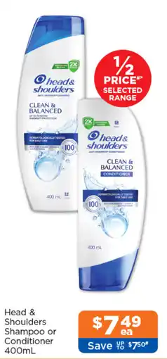 Good Price Pharmacy Head & Shoulders Shampoo or Conditioner offer