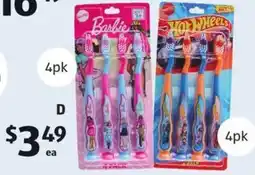 ALDI Kid's Licensed Toothbrush offer