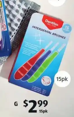 ALDI Dentitex Interdental Brushes or Interdental Perio Soft Picks offer
