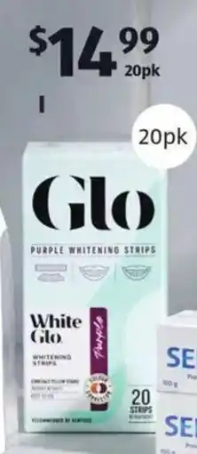ALDI White Glo Whitening Strips offer