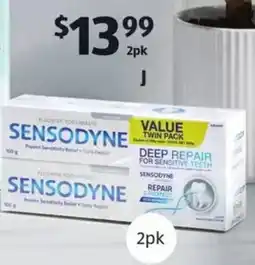 ALDI Sensodyne Repair & Protect + Whitening Toothpaste offer
