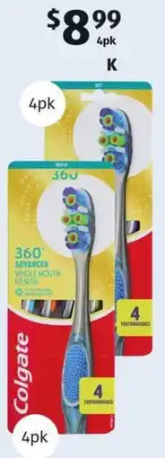 ALDI Colgate 360 Advanced Toothbrush offer
