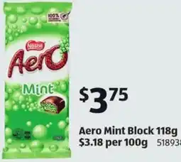 ALDI Aero Mint Block offer