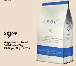 ALDI Magnesium Infused Bath Flakes offer