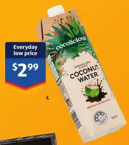 ALDI Cocolicious Chocolate Coconut Water offer