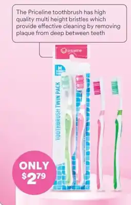 Priceline Toothbrush twin pack offer