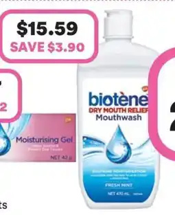 Priceline Biotène dry mouth relief mouthwash offer