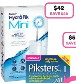 Priceline Piksters hydro pik mini water flosser offer