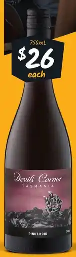 Cellarbrations Devil's corner tasmania offer