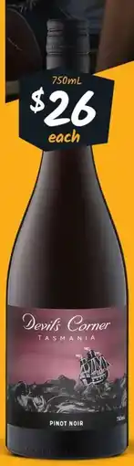 Cellarbrations Devil's corner tasmania offer