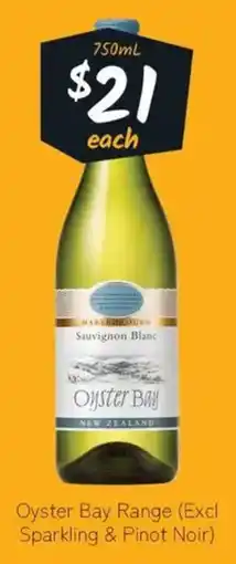 Cellarbrations Oyster bay range offer