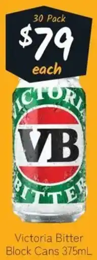 Cellarbrations Victoria bitter block cans offer
