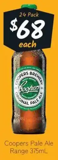 Cellarbrations Coopers pale ale range offer