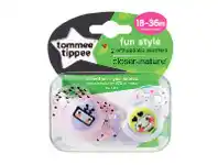 Discount Drug Stores Tommee Tippee Fun Style Soothers 18-36 Months 2 Pack offer