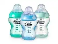 Baby Bunting Tommee Tippee Closer To Nature Colour My World Bottle - 260ml - Boy - 3 Pack offer