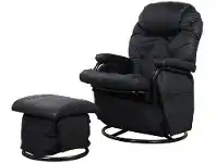 Baby Bunting Childcare Glider & Ottoman Black offer