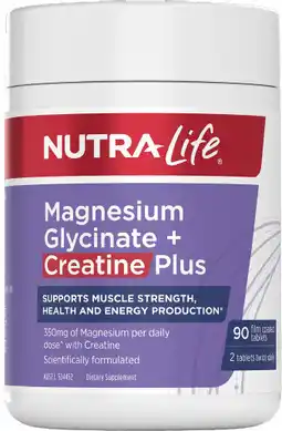 healthylife Nutra-Life Mag Glycinate+Creatine 90 Tablets offer