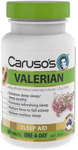 healthylife Caruso’s Valerian Herbal Sleep Aid offer