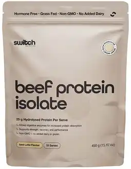 healthylife Switch Nutrition Beef Protein Isolate Iced Latte offer