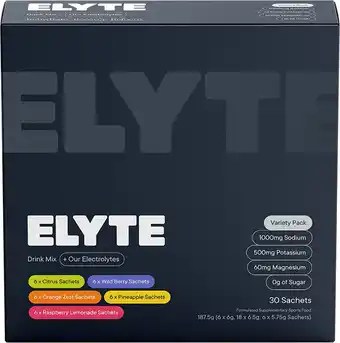 Elyte hydration powder electrolyte drink variety
