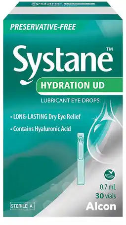 healthylife Systane hydration ud eye drops preservative free vials offer
