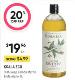 healthylife Koala eco dish soap lemon myrtle & mandarin offer