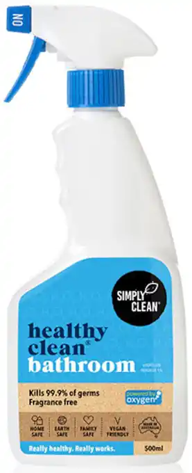 Simply clean healthy clean bathroom spray fragance free