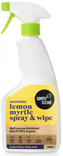 healthylife Simply Clean Lemon Myrtle Spray & Wipe offer