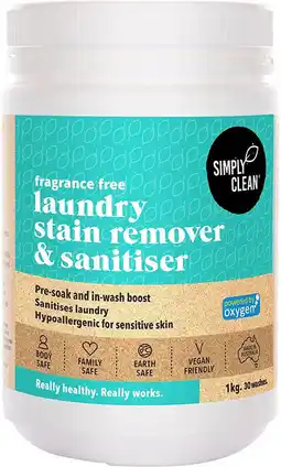 healthylife Simply clean laundry stain remover & soaker - fragrance free offer