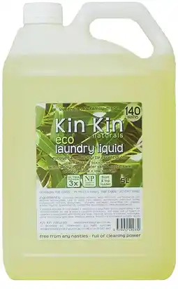 healthylife Kin Kin Naturals Eco Laundry Liquid Eucalyptus and Lemon Myrtle offer