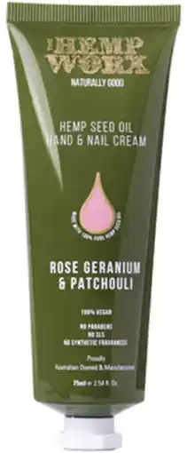 healthylife Hemp worx rose geranium & patchouli hand cream offer