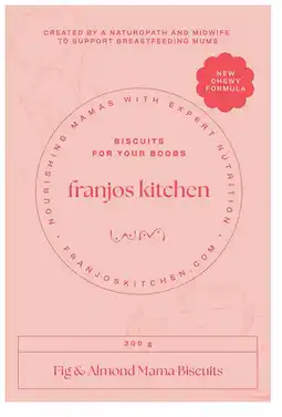 healthylife Franjos Kitchen Fig & Almond Tanker Topper Lactation Biscuits offer