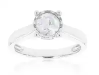 Shiels 14ct White Gold 1 Carat Brilliant Diamond Soltiaire Ring offer