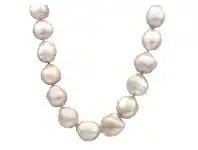 Grahams Jewellers &#039;Meiko&#039; Sterling Silver 13mm White Baroque Pearl 45cm Necklace offer