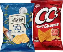 IGA The Natural Chip Co. Chips or CC’s Corn Chips 175g Selected Varieties offer