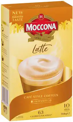 IGA Moccona Coffee Sachets Selected Varieties offer