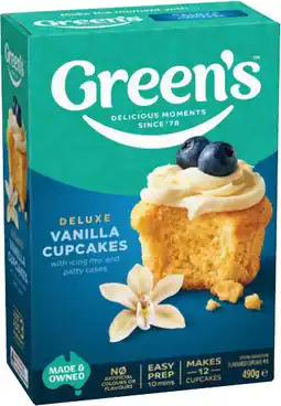 IGA Green’s Baking Mix 275‑600g Selected Varieties offer