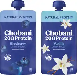 IGA Chobani Protein Greek Yogurt Pouch Selected Varieties offer