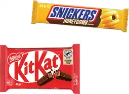IGA Nestlé, Mars or Snickers Medium Bars 35‑50g Selected Varieties offer