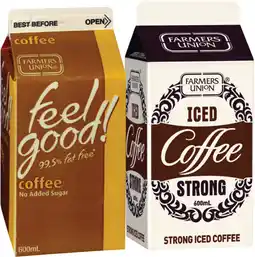 IGA Farmers Union Iced Coffee Selected Varieties offer