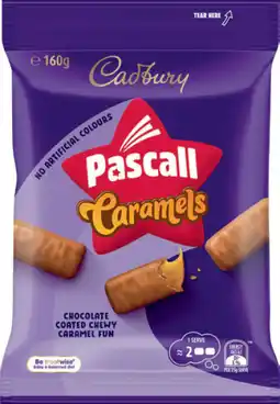 IGA Pascall Chocolate Share Bag 160‑185g or Cadbury Bitesize 120‑150g Selected Varieties offer