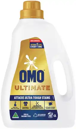 IGA OMO Ultimate Laundry Liquid 2 Litre, Powder 2kg or Capsules 28 Pack Selected Varieties offer