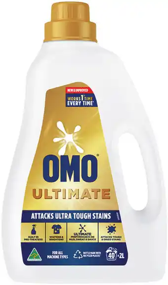 IGA OMO Ultimate Laundry Liquid 2 Litre, Powder 2kg or Capsules 28 Pack Selected Varieties offer