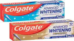 IGA Colgate Advanced Whitening Toothpaste Selected Varieties offer