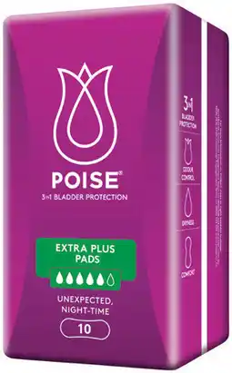 IGA Poise Pads 8‑16 Pack Selected Varieties offer